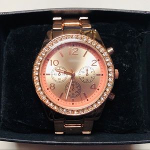 Rose gold watch